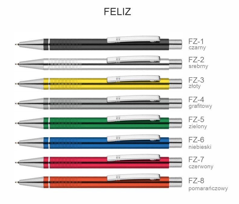 Długopis metalowy Feliz - gadżety reklamowe z logo firmy Adnik