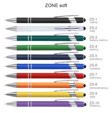 Zone Soft Touchpen - gadżety reklamowe z logo firmy Adnik