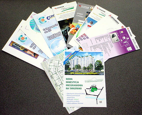Ulotki Składane & Foldery B2B - poligrafia firmowa Adnik